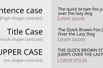 Sentence case: why and when to use it