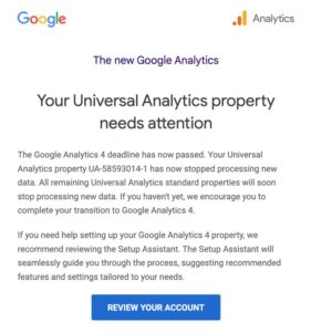 Have you received this email from Google?