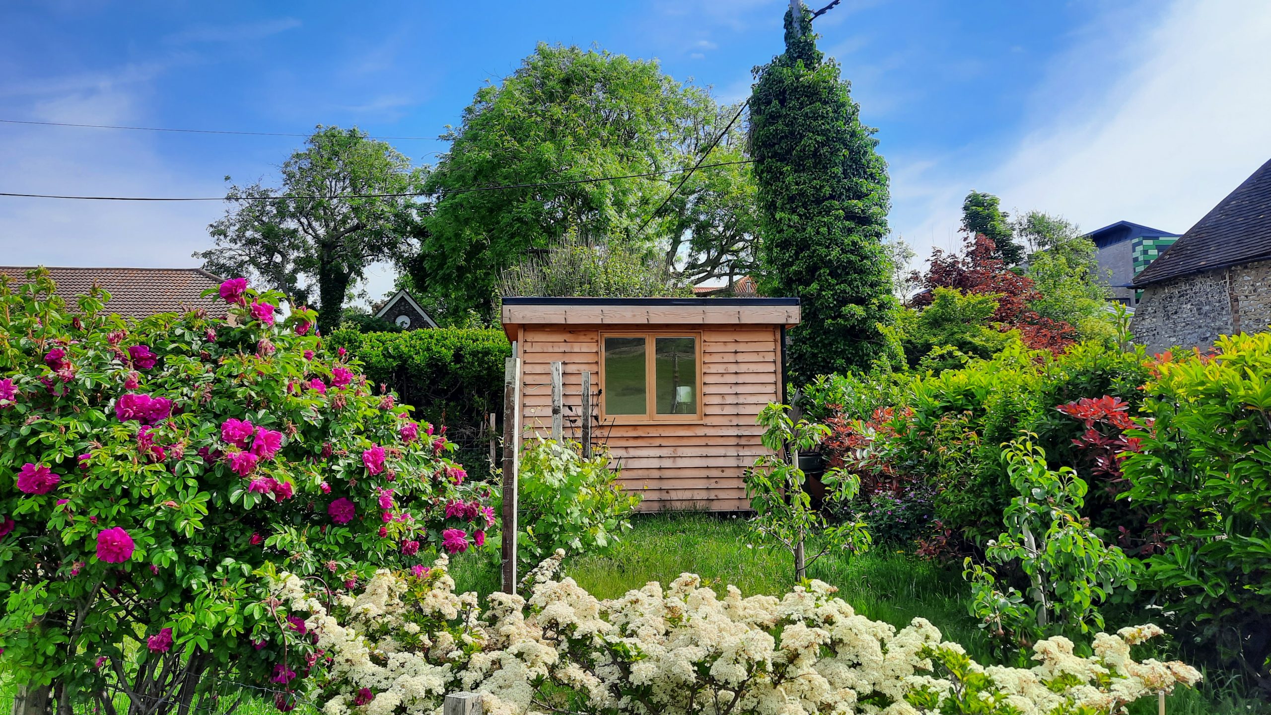 A photo from SolSeed Landscapes of one of their Garden Rooms they installed